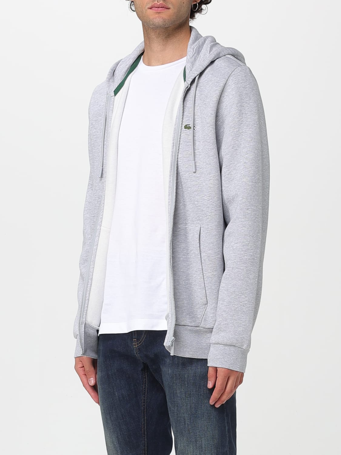 LACOSTE SWEATSHIRT: Sweatshirt men Lacoste, Grey - Img 3