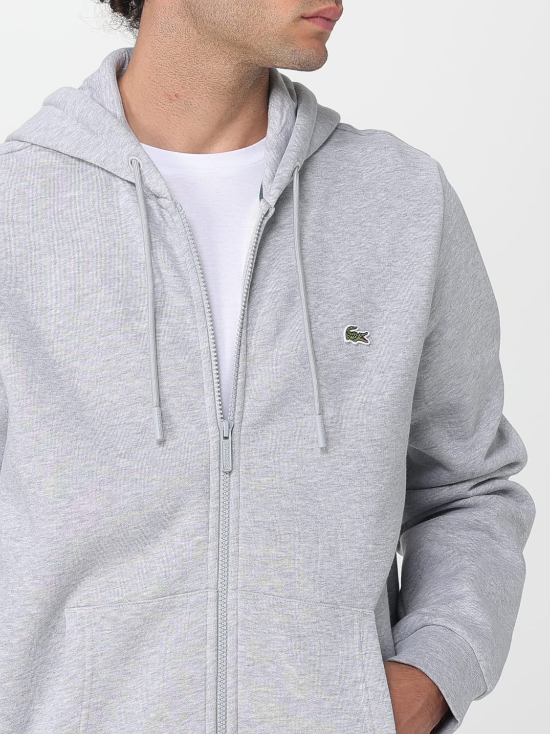 LACOSTE SWEATSHIRT: Sweatshirt men Lacoste, Grey - Img 4