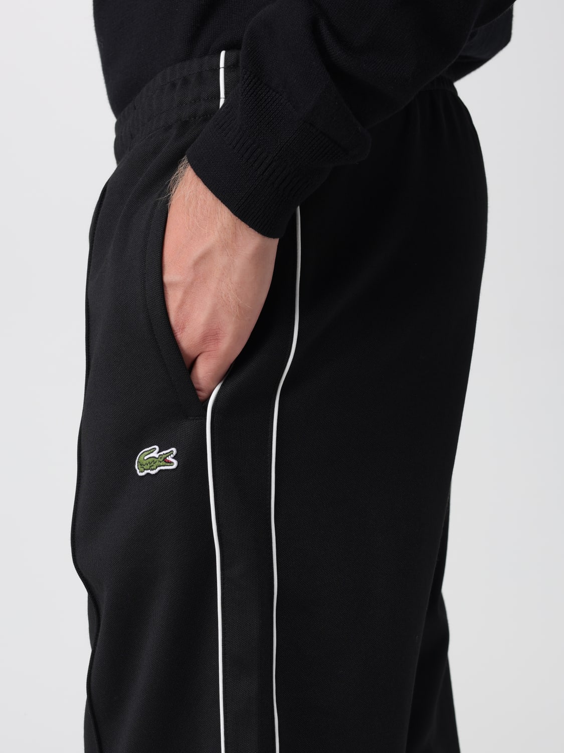 LACOSTE PANTS: Pants men Lacoste, Black - Img 4