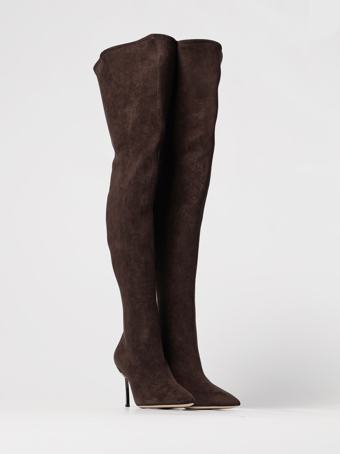 CASADEI BOOTS: Shoes woman Casadei, Brown - Img 2