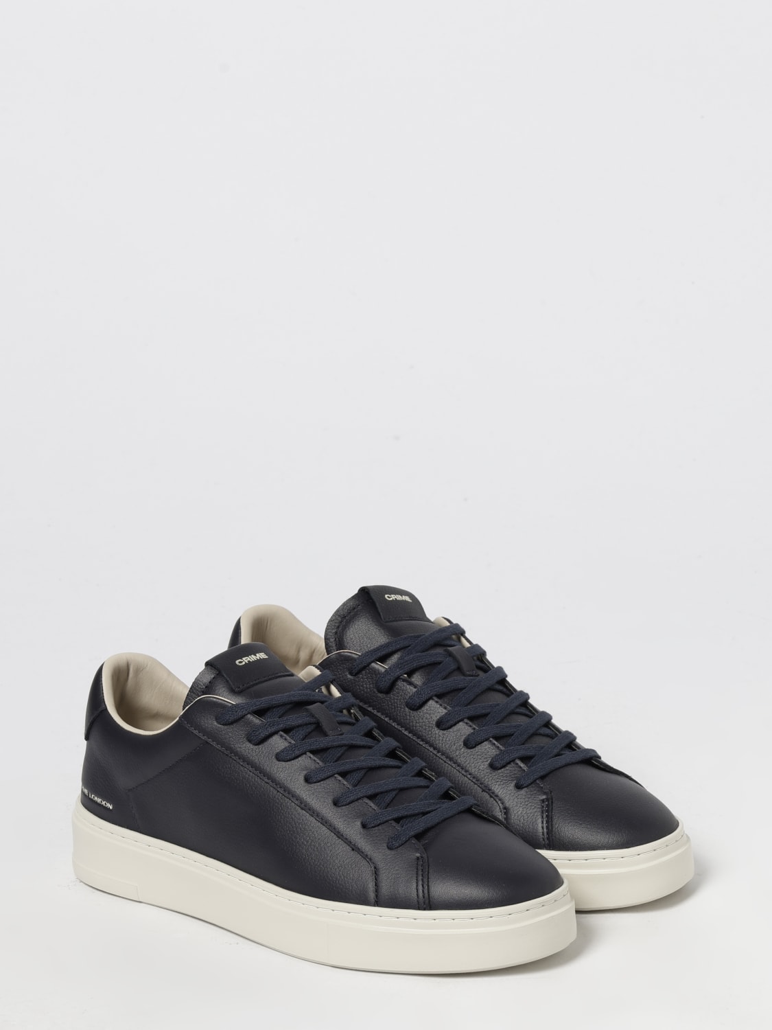 CRIME LONDON SNEAKERS: Sneakers Extra Light Crime London in pelle , Blue - Img 2