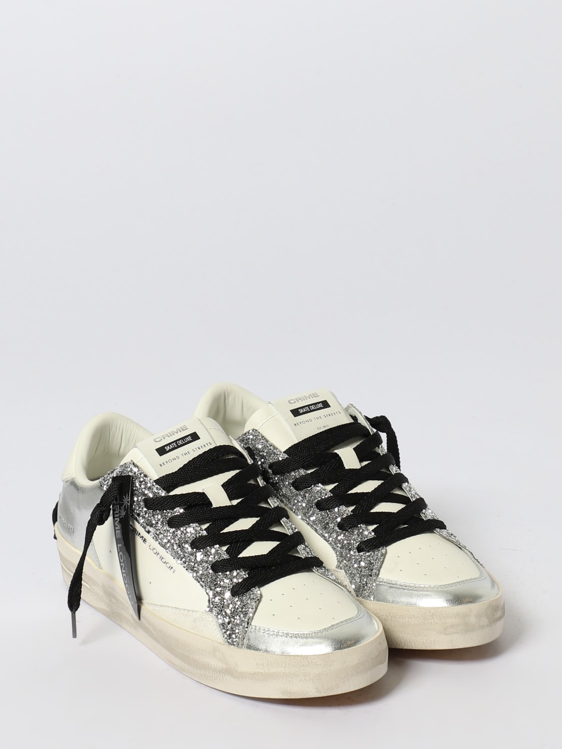 CRIME LONDON SNEAKERS: Sneakers woman Crime London, Silver - Img 2