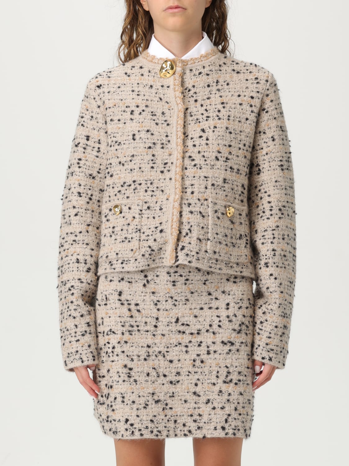 FABIANA FILIPPI JACKET: Blazer woman Fabiana Filippi, Beige - Img 1