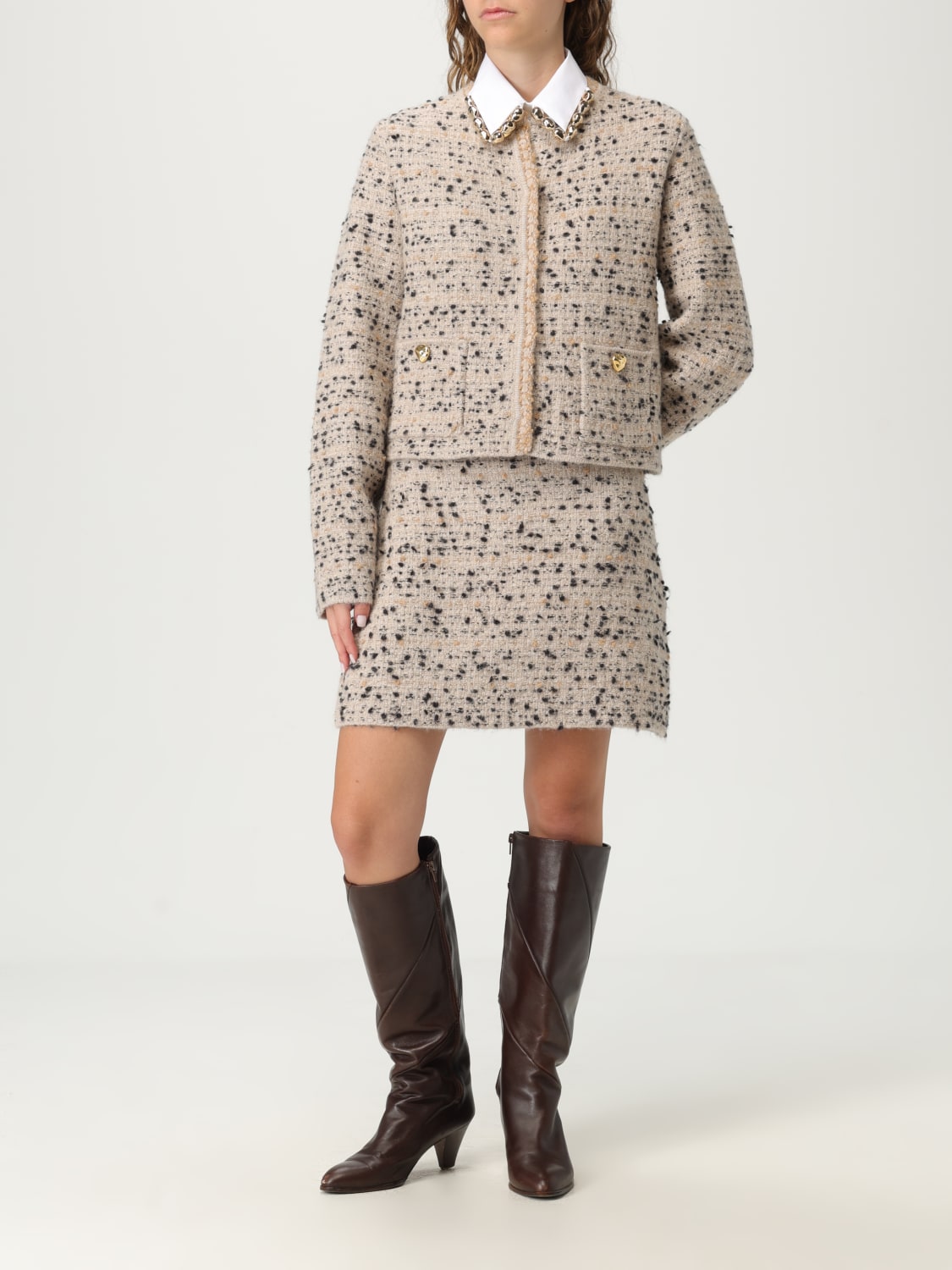 FABIANA FILIPPI JACKET: Blazer woman Fabiana Filippi, Beige - Img 2