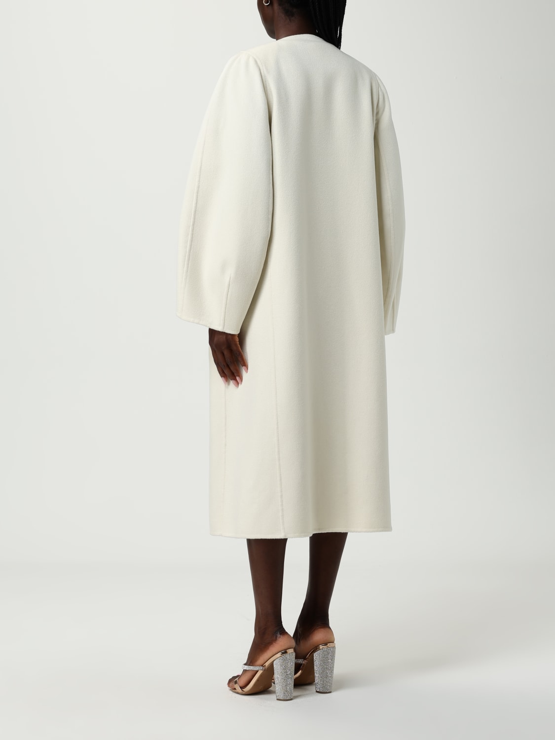 FABIANA FILIPPI 大衣: 大衣 女士 Fabiana Filippi, 白色 - Img 3