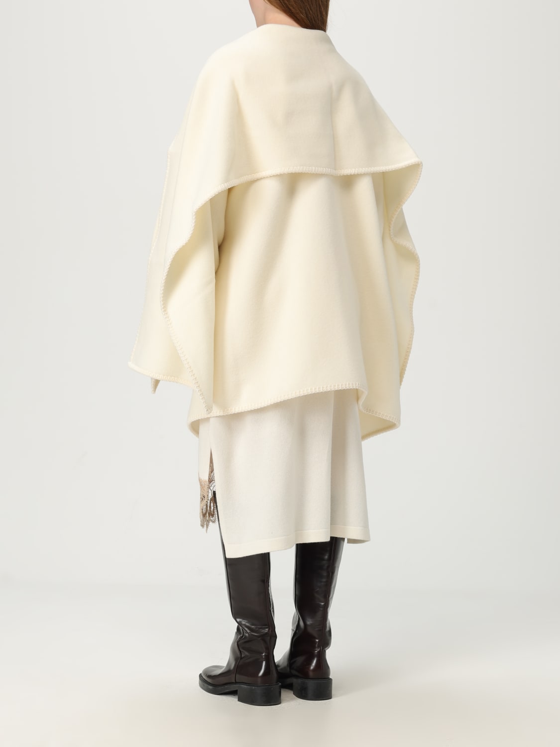 FABIANA FILIPPI: Cape woman - Butter | Fabiana Filippi scarf FABIANA FILIPPI: Cape woman - Butter | Fabiana Filippi scarf