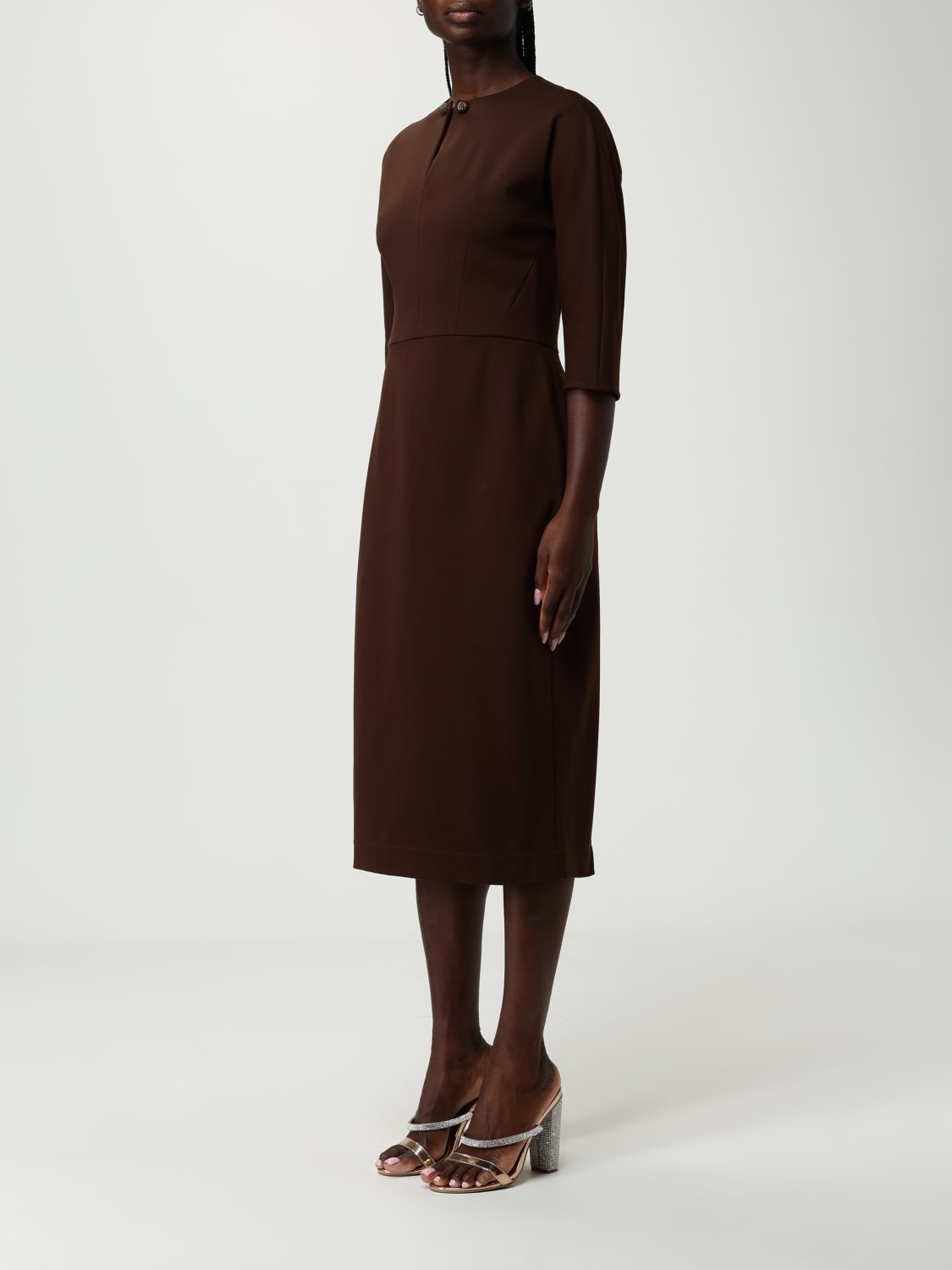 FABIANA FILIPPI KLEID: Kleider damen Fabiana Filippi, Ebony - Img 3