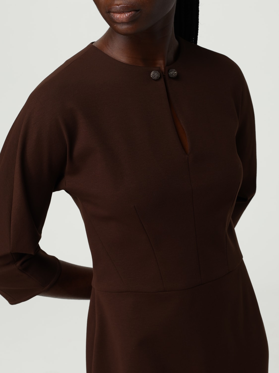 FABIANA FILIPPI KLEID: Kleider damen Fabiana Filippi, Ebony - Img 4