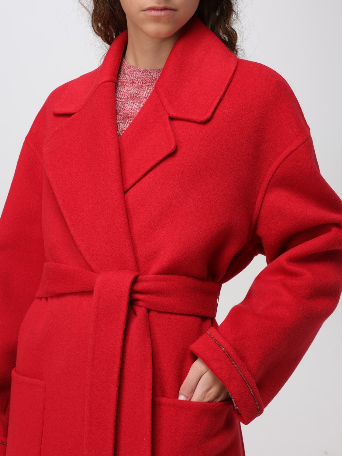 FABIANA FILIPPI COAT: Coat woman Fabiana Filippi, Red - Img 5