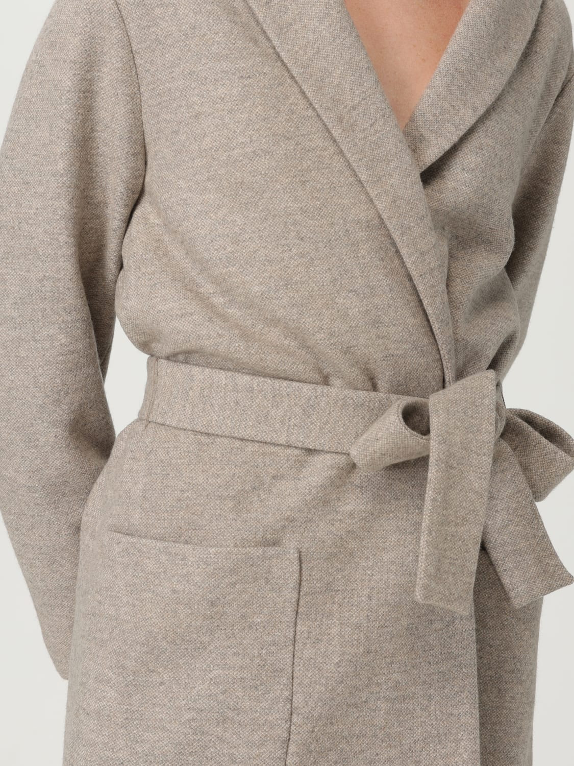 FABIANA FILIPPI MANTEL: Mantel damen Fabiana Filippi, Taubengrau - Img 4