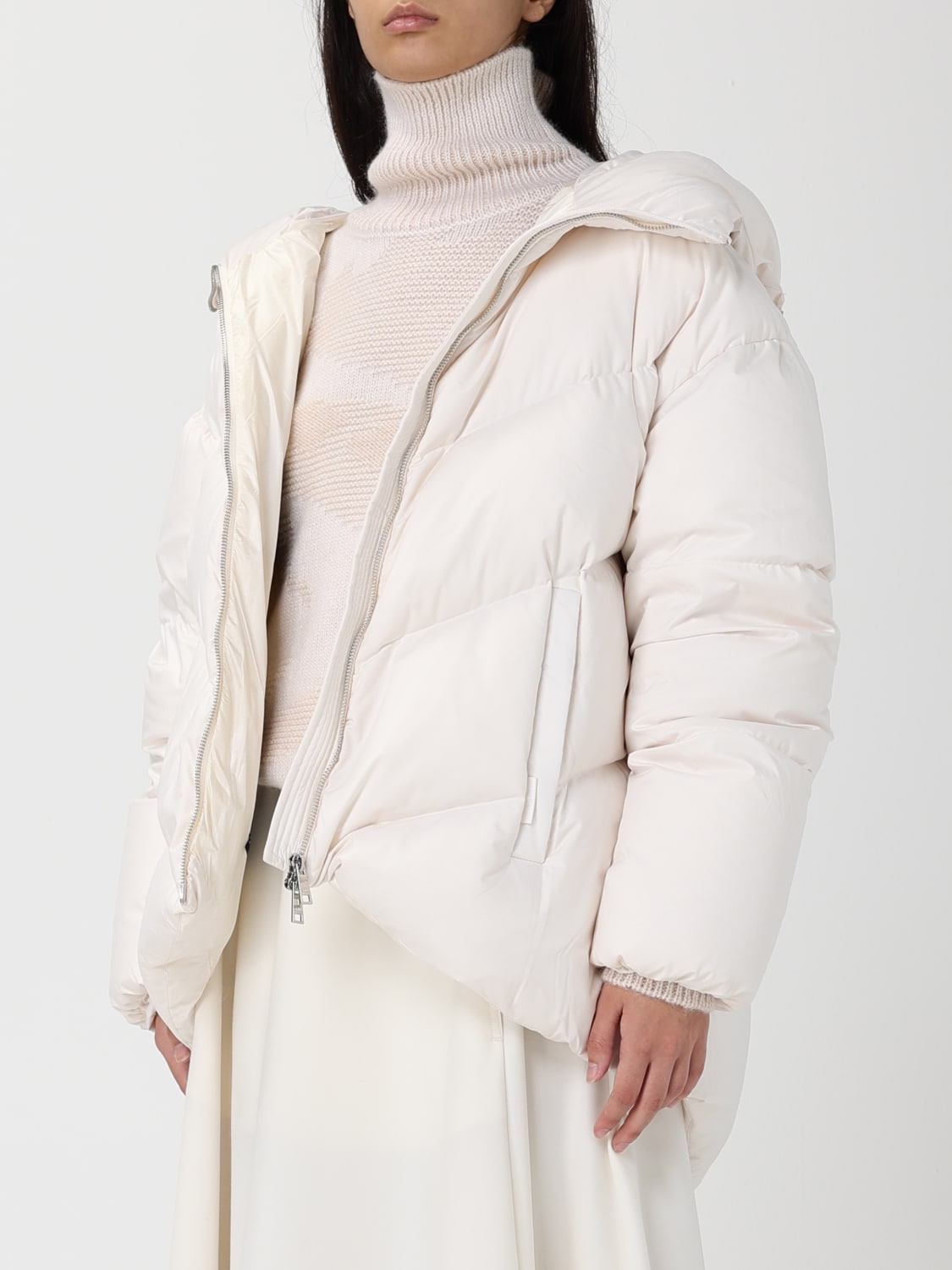 ADD JACKET: Jacket woman Add, Ivory - Img 3