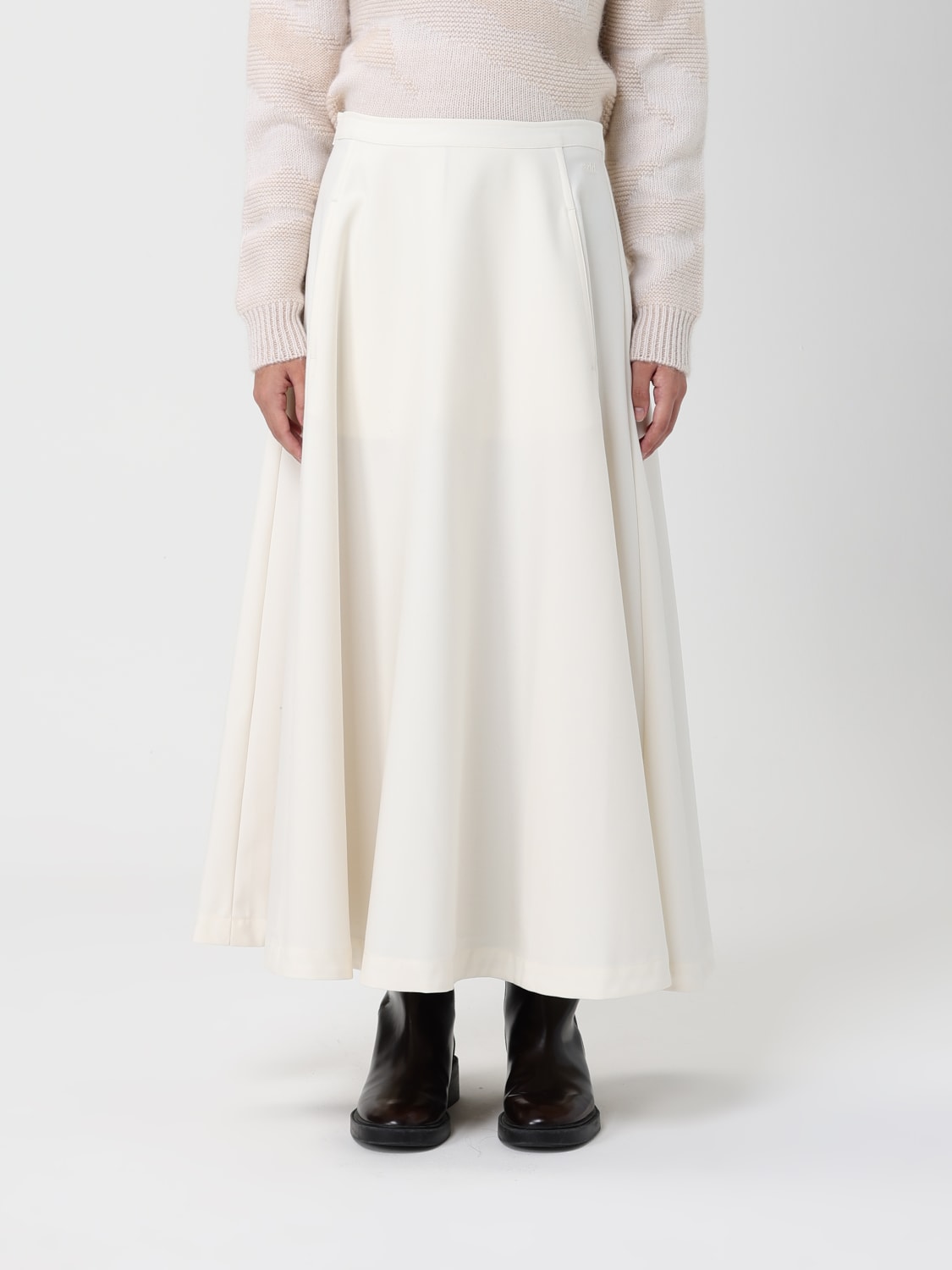 ADD FALDA: Falda mujer Add, Marfil - Img 1