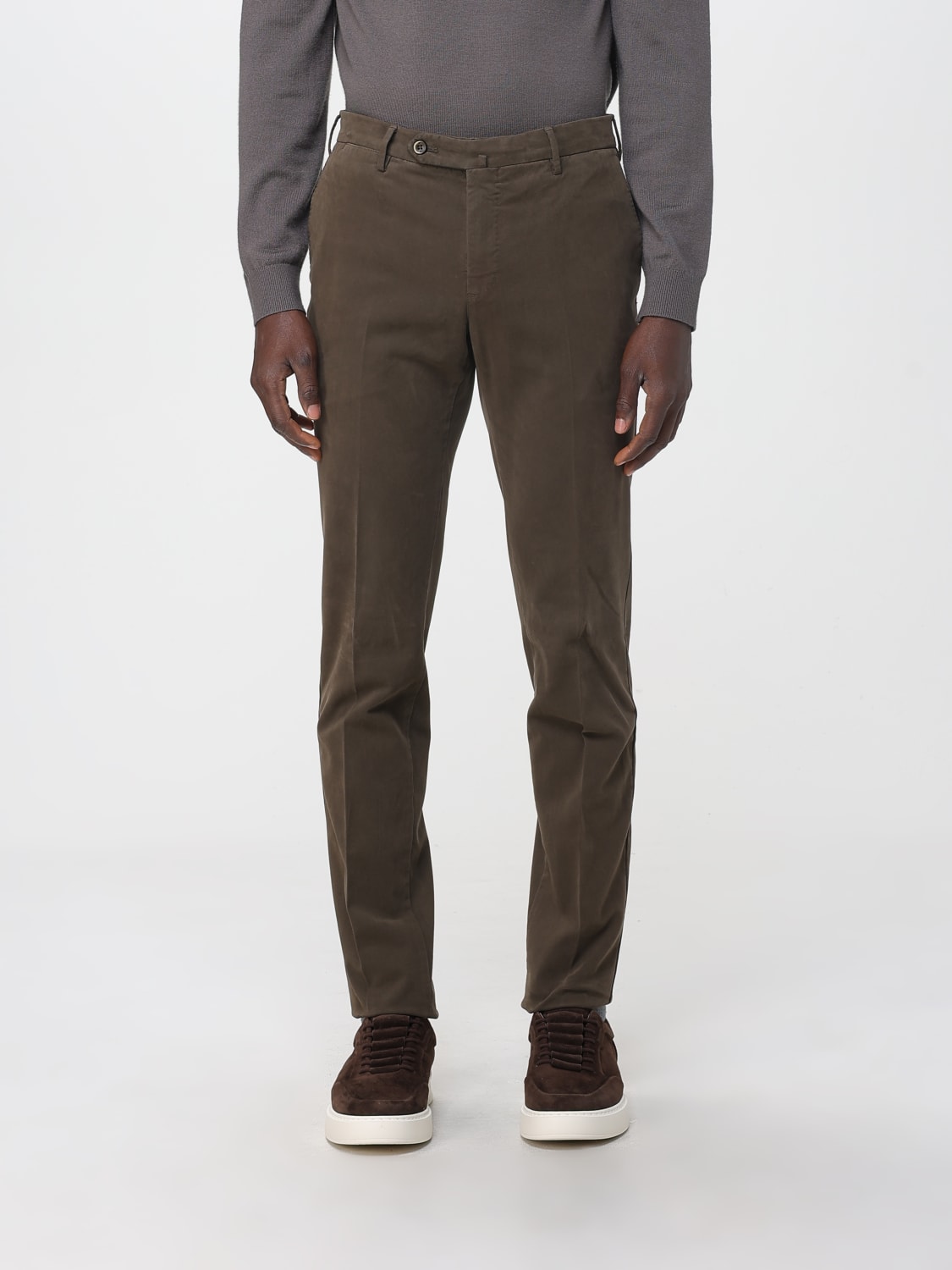 PT TORINO 裤子: 裤子 男士 Pt Torino, 棕色 - Img 1