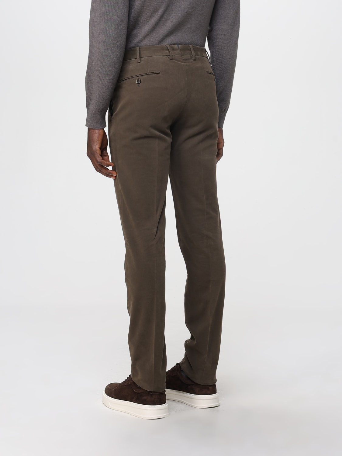 PT TORINO 裤子: 裤子 男士 Pt Torino, 棕色 - Img 2