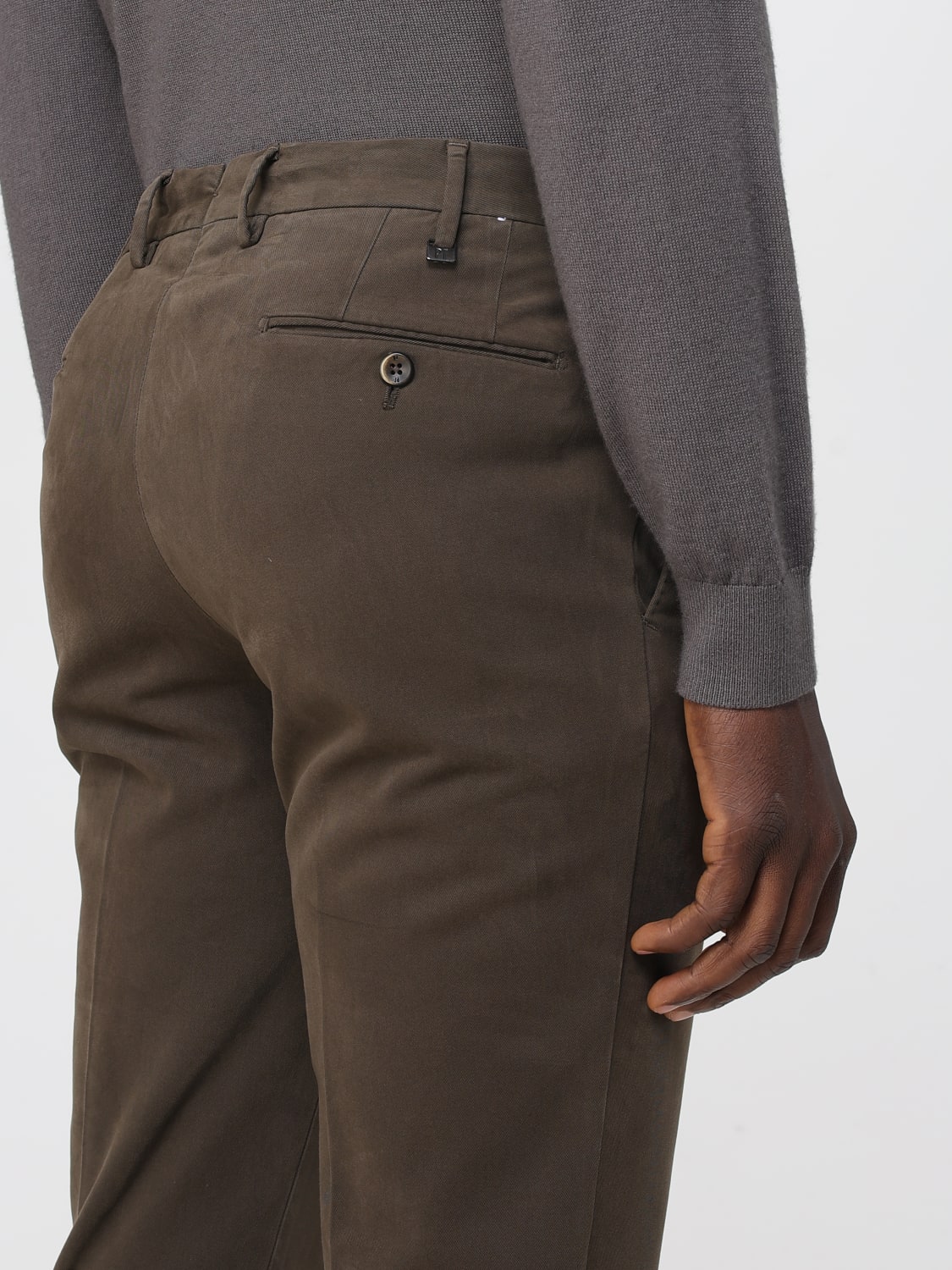 PT TORINO 裤子: 裤子 男士 Pt Torino, 棕色 - Img 3