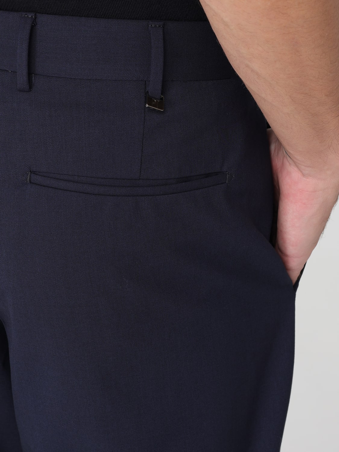 PT TORINO 裤子: 裤子 男士 Pt Torino, 蓝色 - Img 3