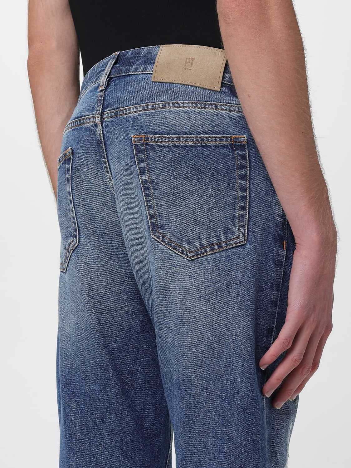 PT TORINO JEANS: Jeans straight PT Torino in denim , Denim - Img 3