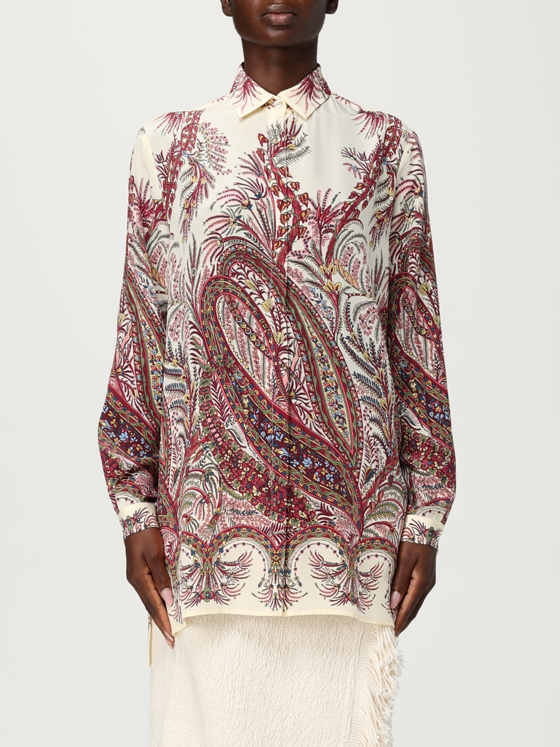 ETRO CAMISA: Camisa mujer Etro, Granate - Img 1