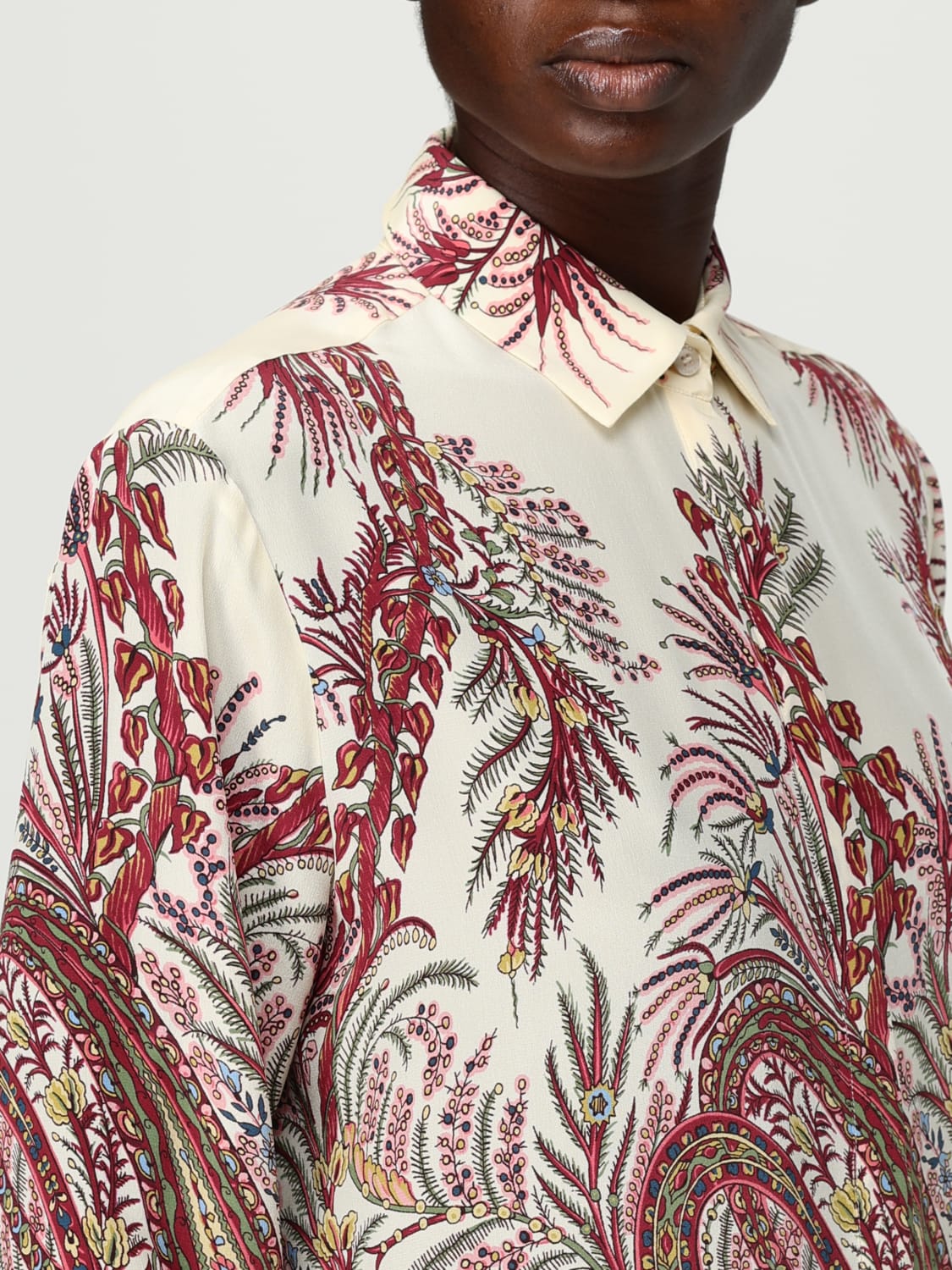 ETRO CAMISA: Camisa mujer Etro, Granate - Img 5