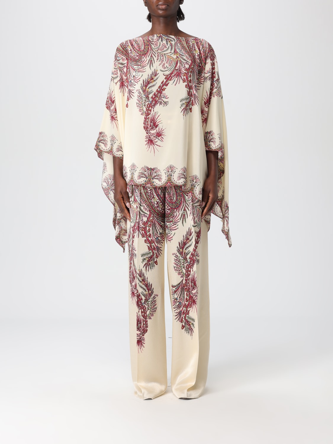 ETRO TOP: Top woman Etro, Burgundy - Img 1