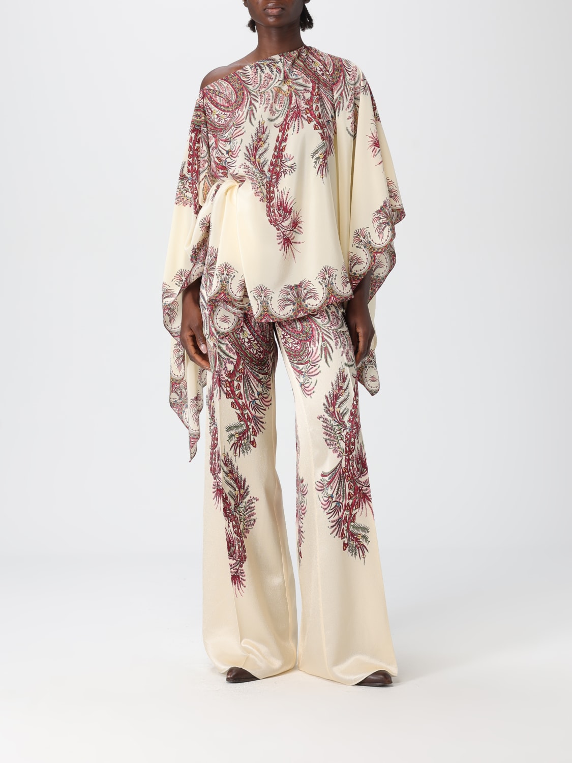 ETRO TOP: Top woman Etro, Burgundy - Img 2