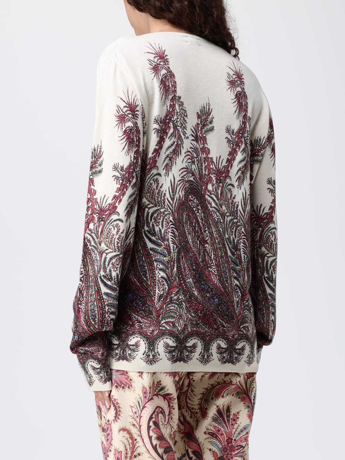 ETRO SWEATER: Sweater woman Etro, Burgundy - Img 2
