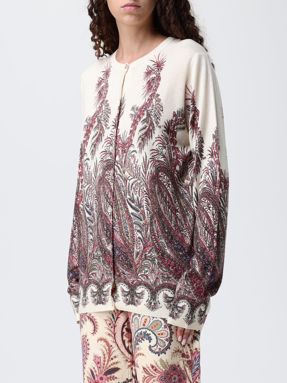 ETRO SWEATER: Sweater woman Etro, Burgundy - Img 3