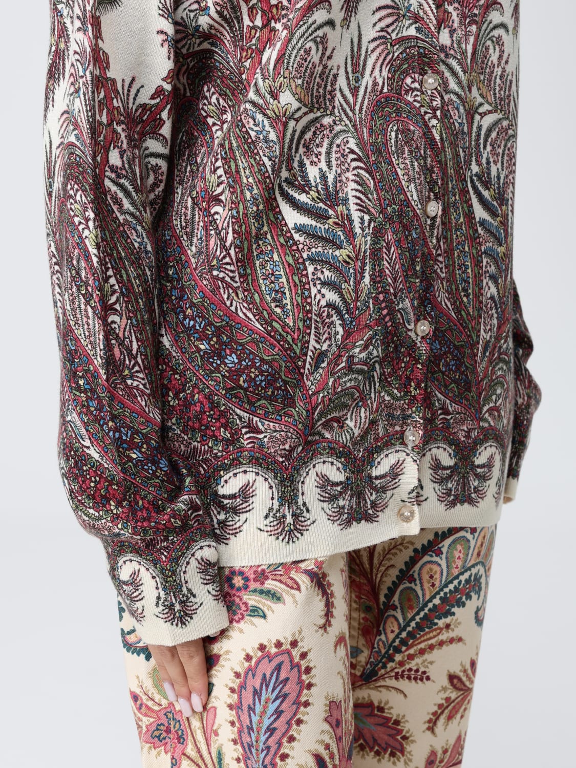 ETRO SWEATER: Sweater woman Etro, Burgundy - Img 4