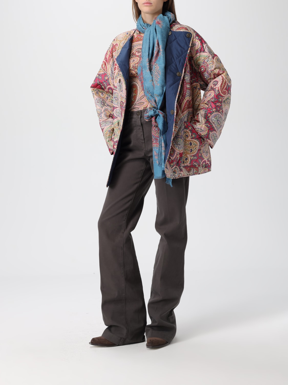 ETRO MAGLIA: Maglia di lana paisley Etro, Rosa - Img 2