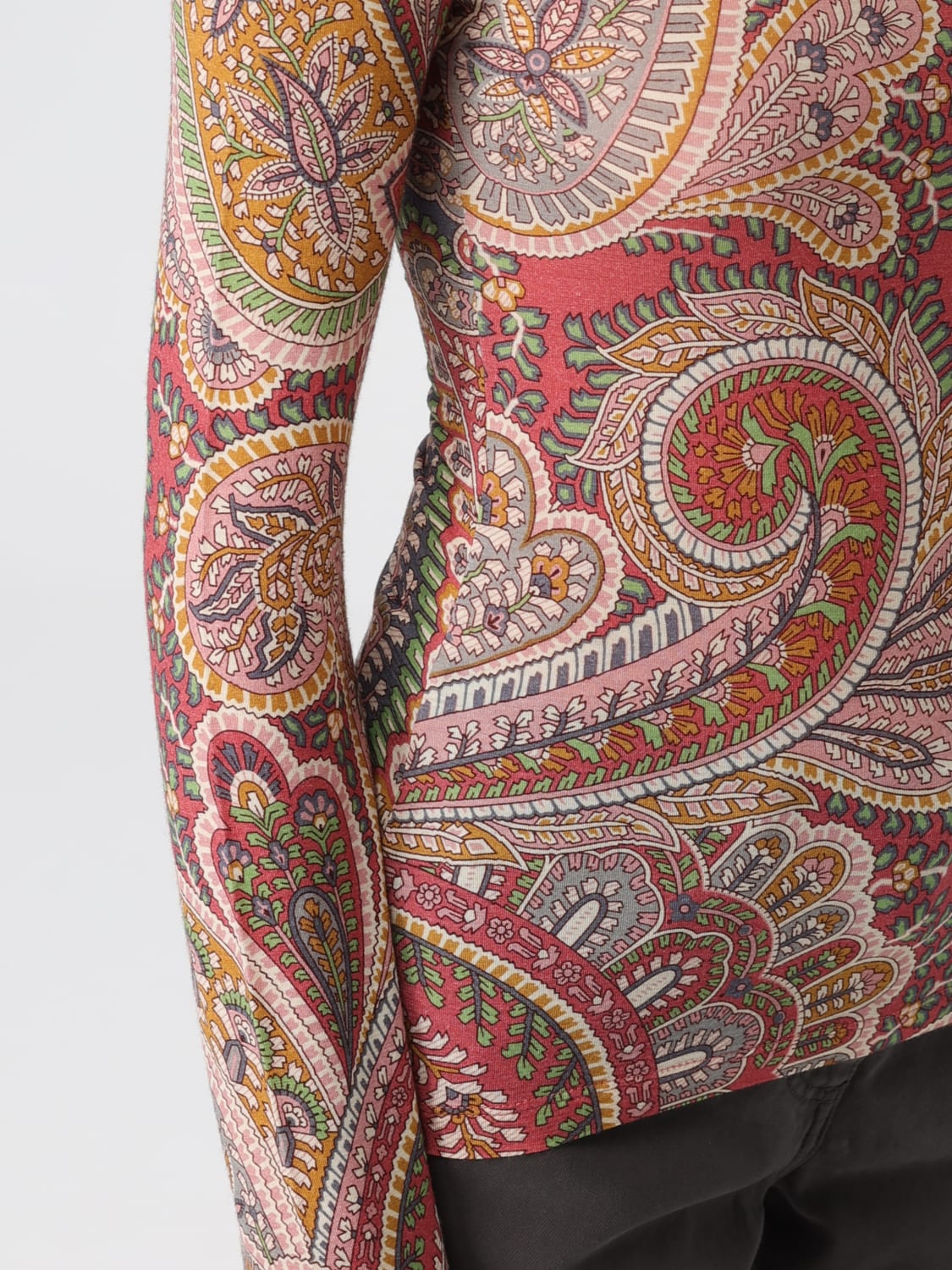 ETRO MAGLIA: Maglia di lana paisley Etro, Rosa - Img 5