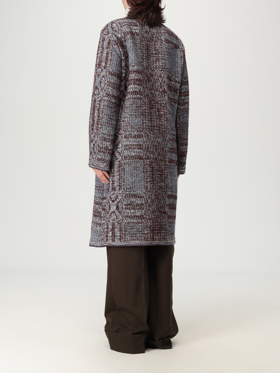 ETRO COAT: Coat woman Etro, Burgundy - Img 2