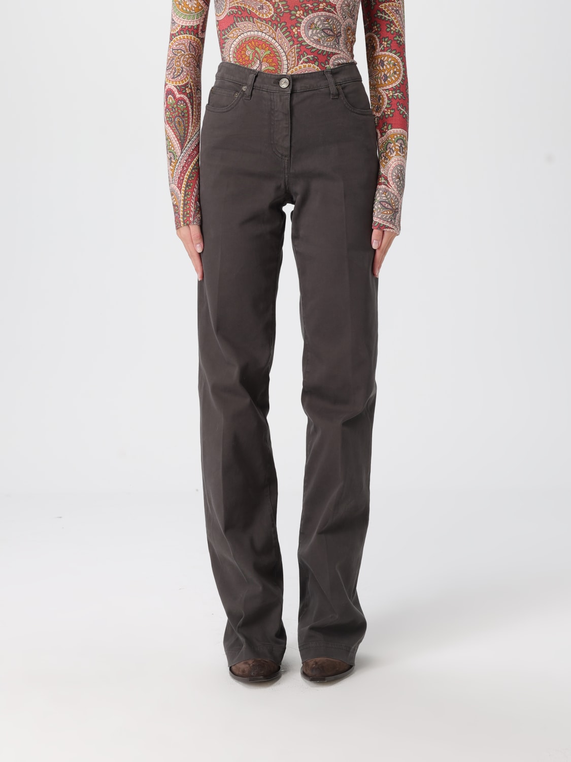 ETRO PANTS: Pants woman Etro, Grey - Img 1