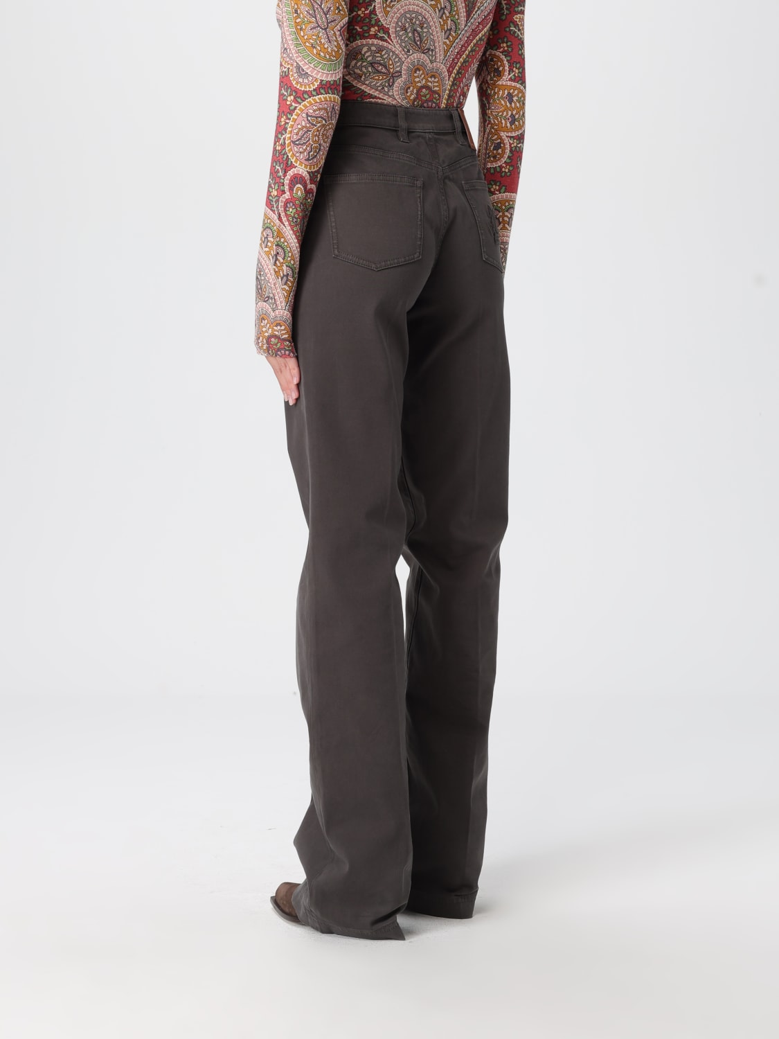 ETRO PANTS: Pants woman Etro, Grey - Img 3