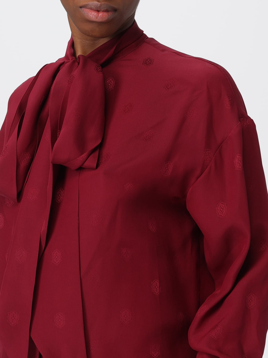 ETRO HEMDBLUSE: Hemdbluse damen Etro, Burgunderrot - Img 5