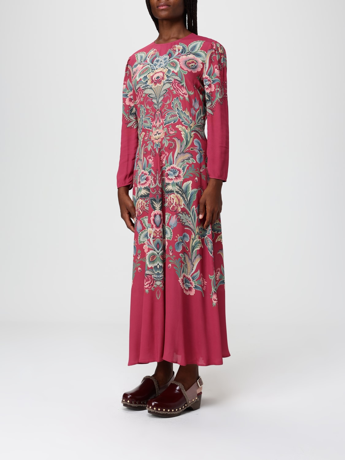 ETRO DRESS: Dress woman Etro, Burgundy - Img 4