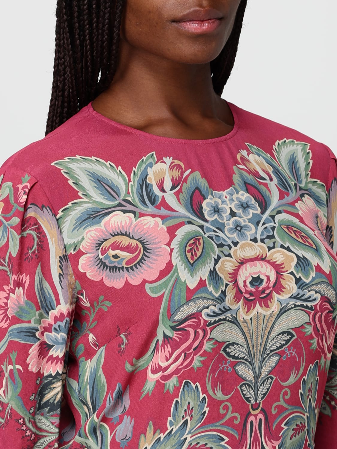 ETRO DRESS: Dress woman Etro, Burgundy - Img 5