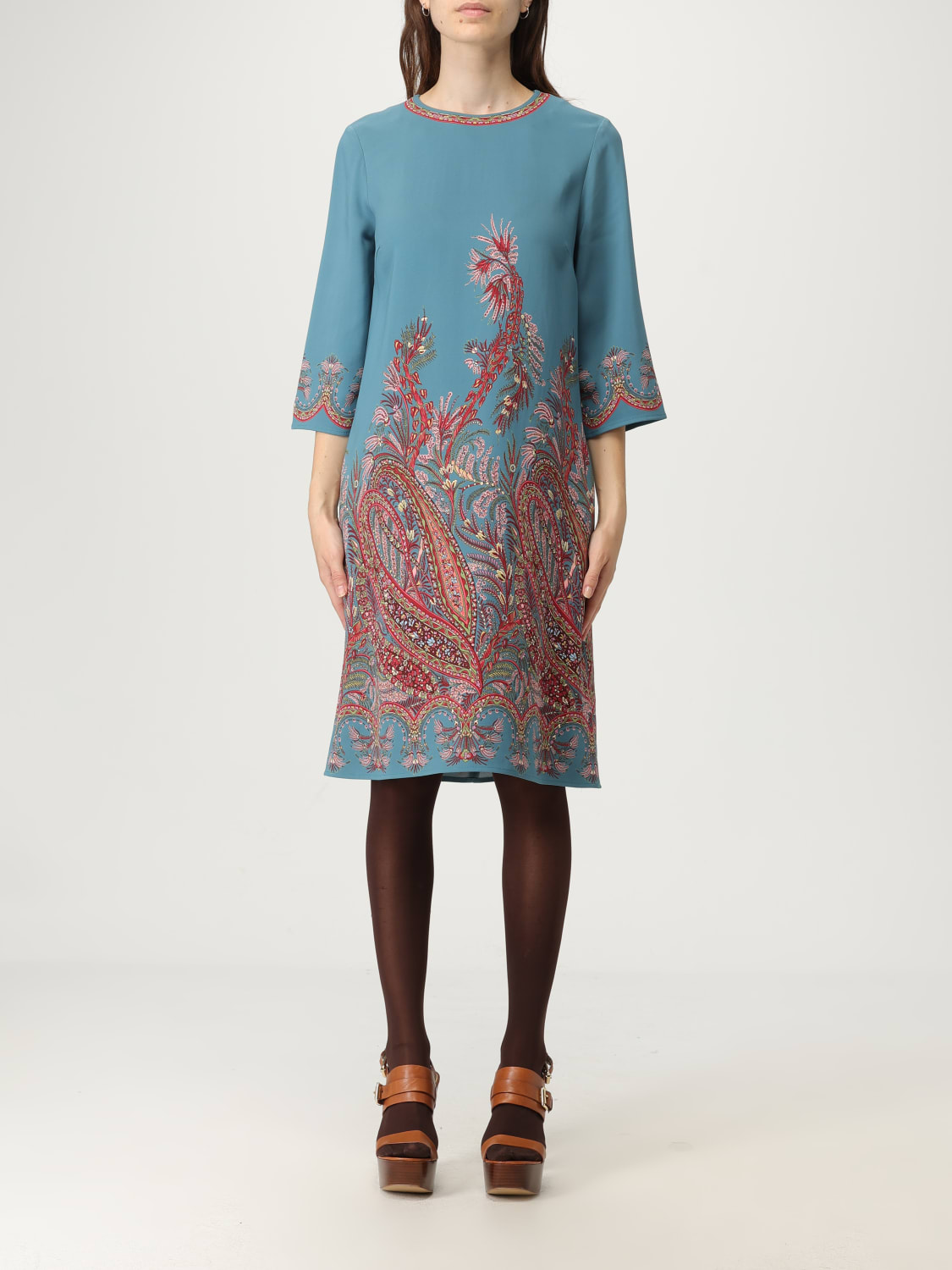 ETRO DRESS: Dress woman Etro, Gnawed Blue - Img 1