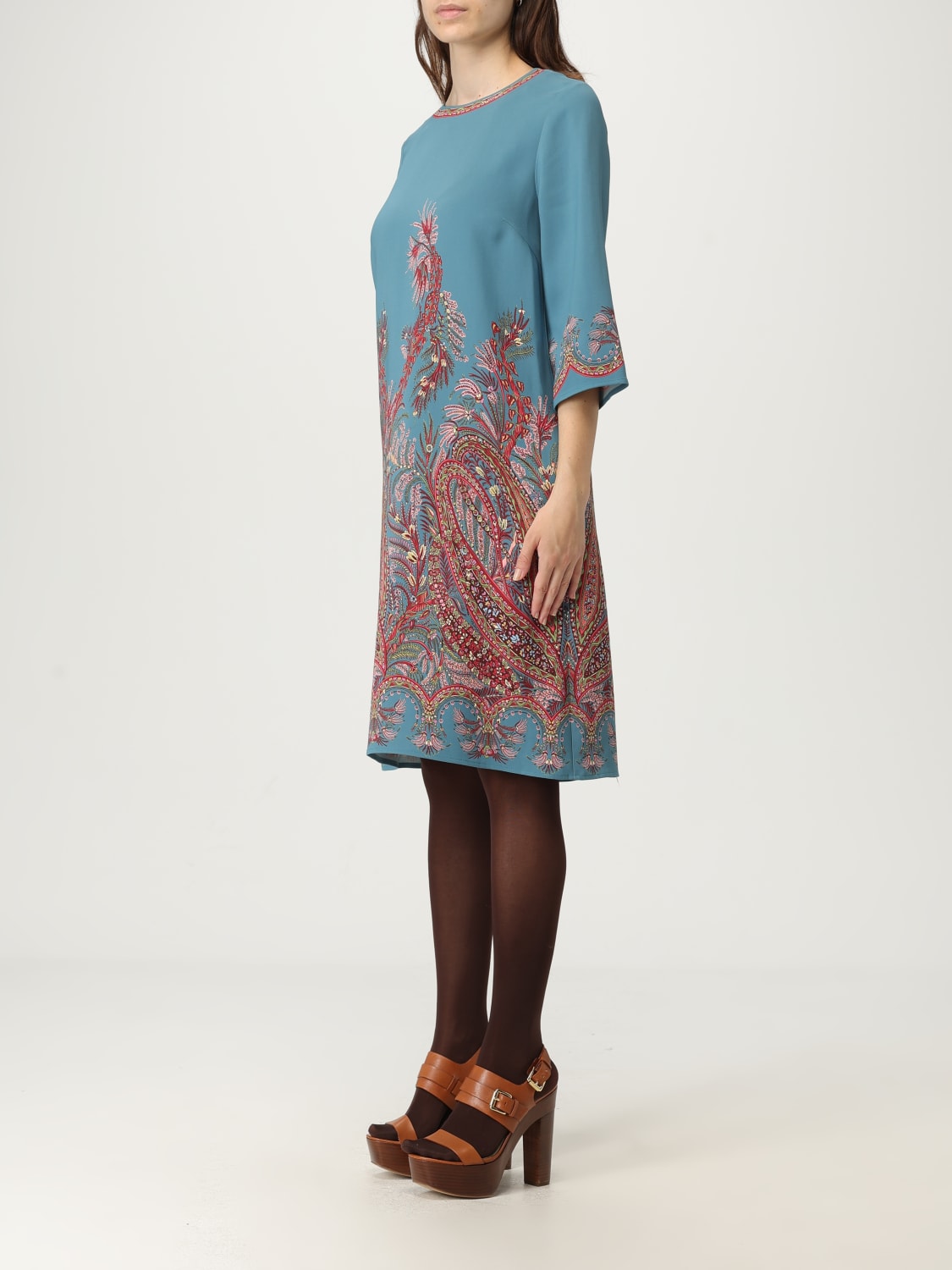 ETRO DRESS: Dress woman Etro, Gnawed Blue - Img 3