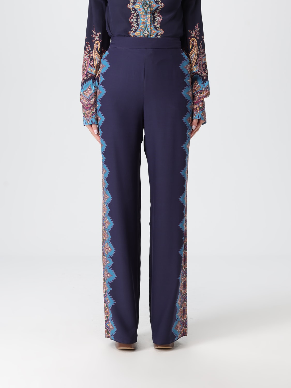 ETRO PANTS: Pants woman Etro, Blue - Img 1
