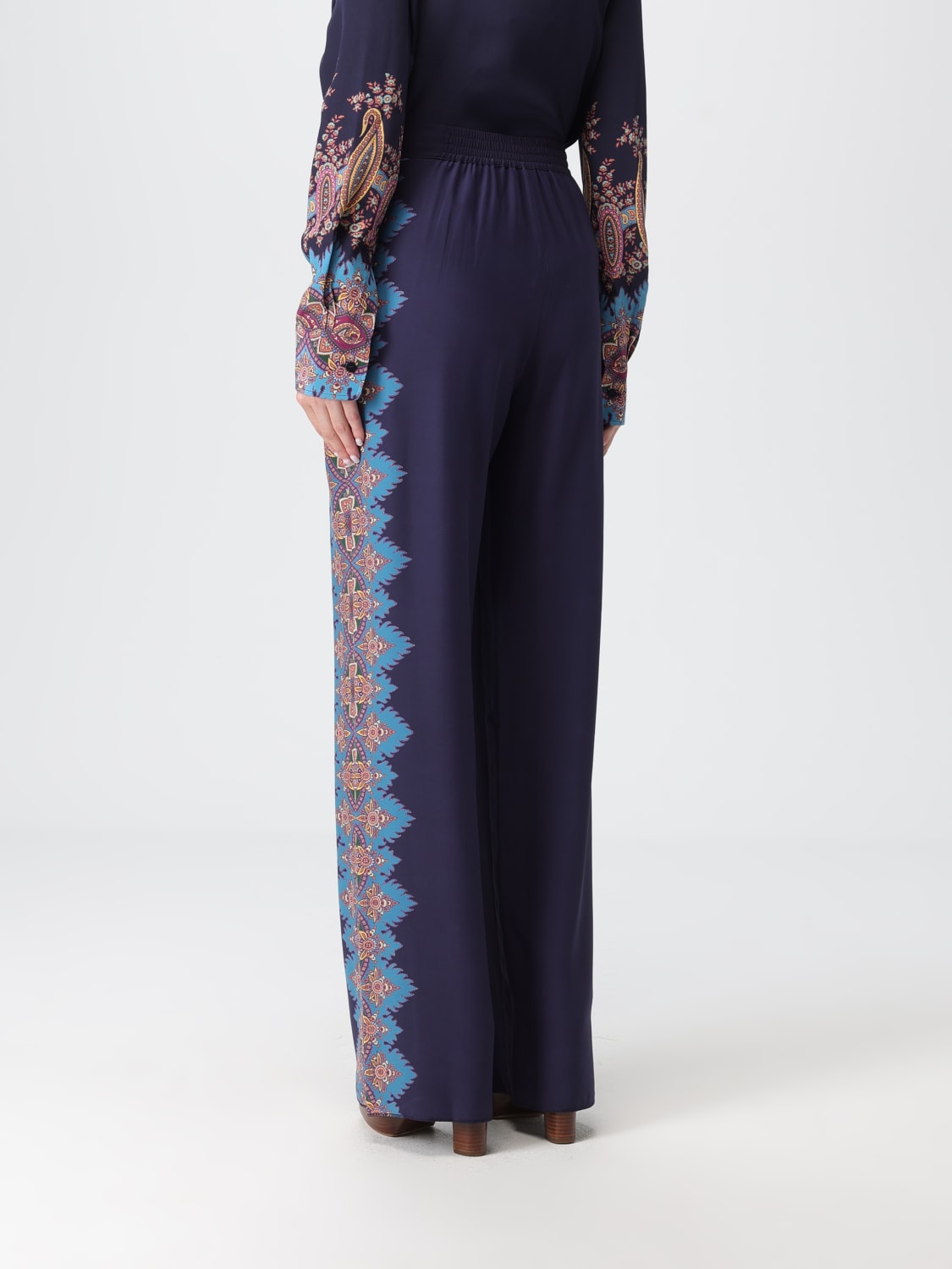 ETRO PANTS: Pants woman Etro, Blue - Img 3