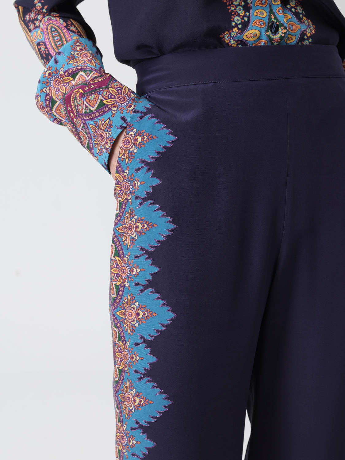 ETRO PANTS: Pants woman Etro, Blue - Img 5