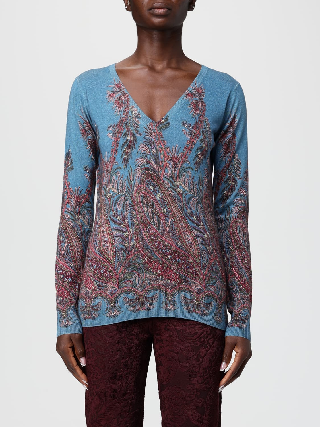 ETRO SWEATER: Sweater woman Etro, Blue - Img 1
