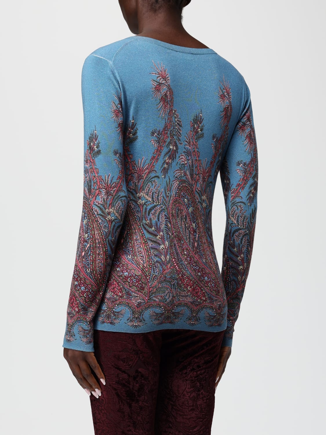 ETRO SWEATER: Sweater woman Etro, Blue - Img 3