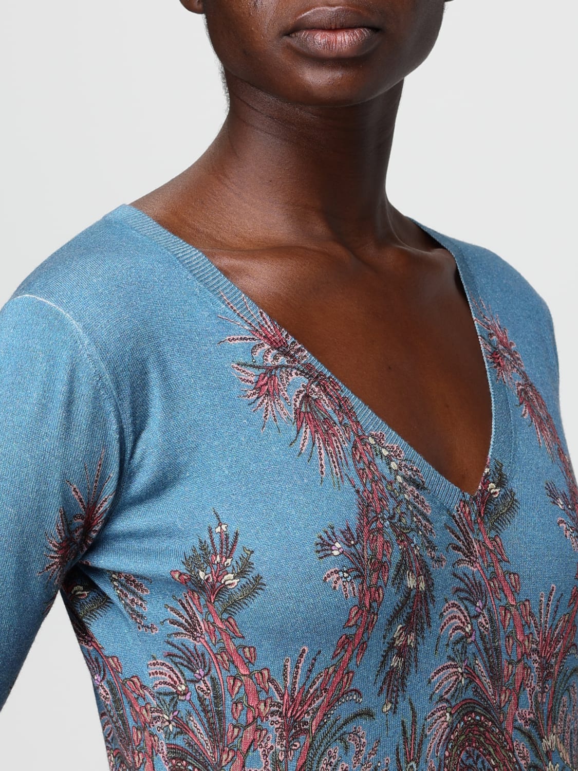 ETRO SWEATER: Sweater woman Etro, Blue - Img 5