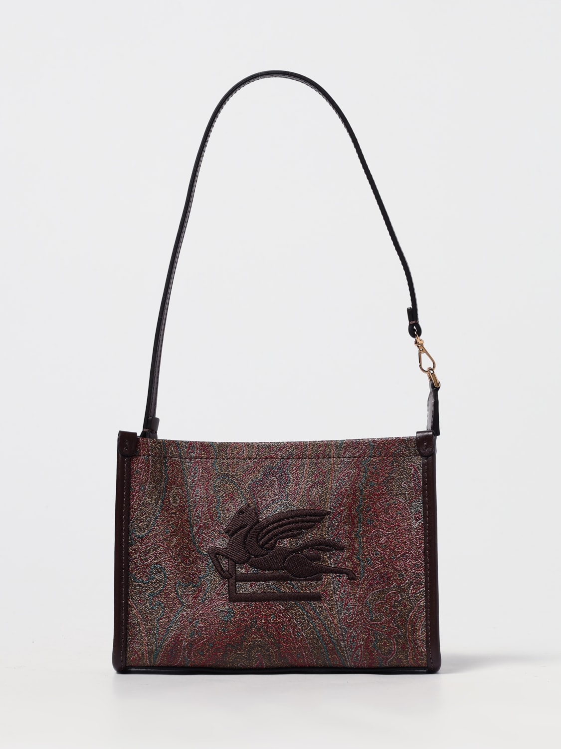 ETRO MINI BAG: Shoulder bag woman Etro, Brown - Img 1