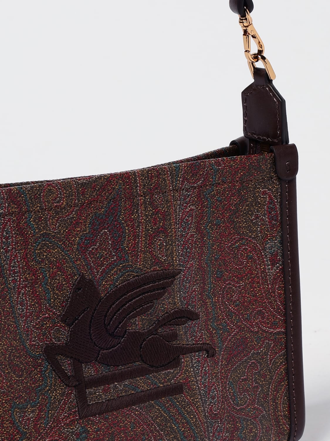 ETRO MINI BAG: Shoulder bag woman Etro, Brown - Img 4