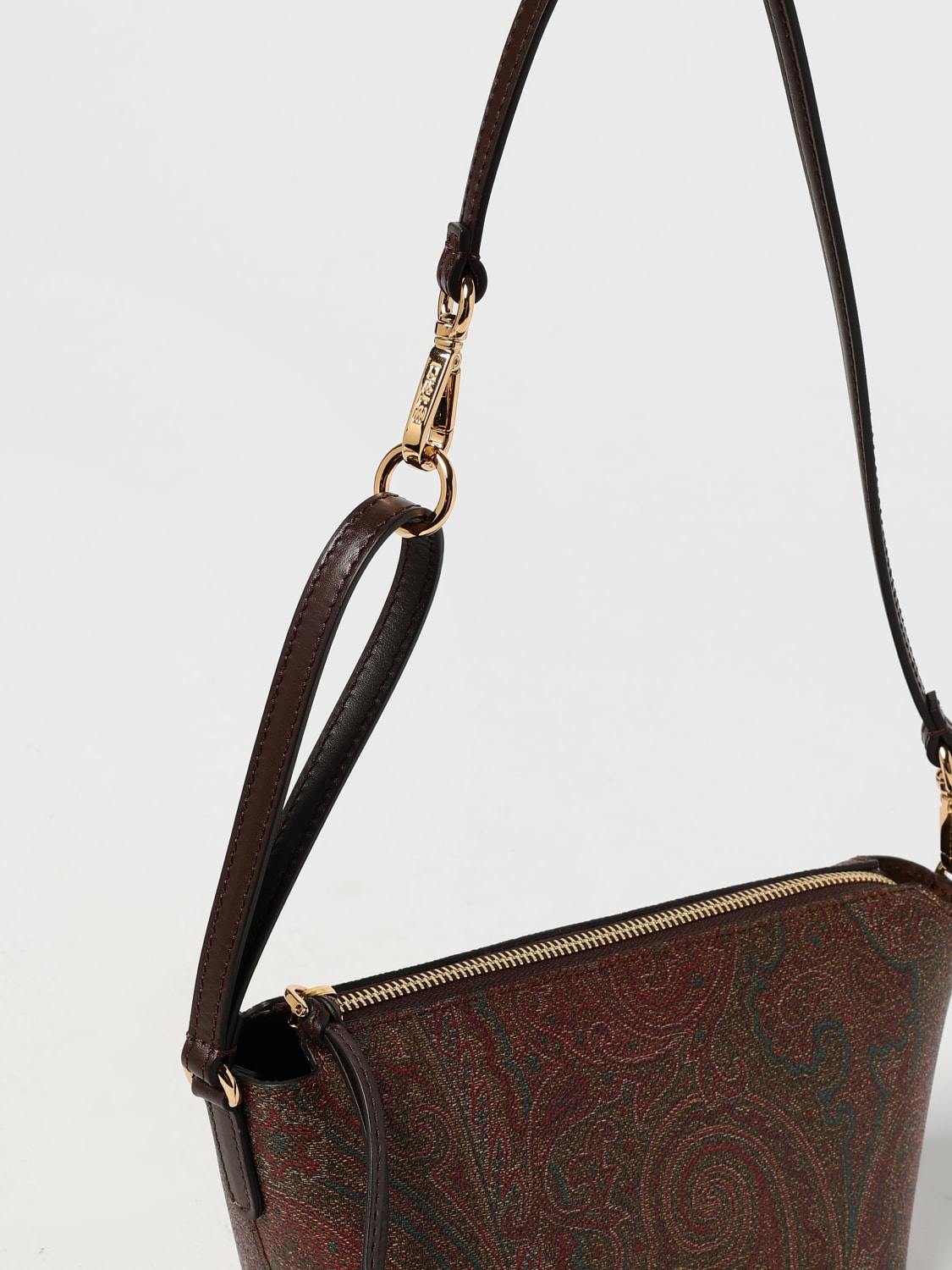 ETRO MINI BAG: Shoulder bag woman Etro, Brown - Img 4