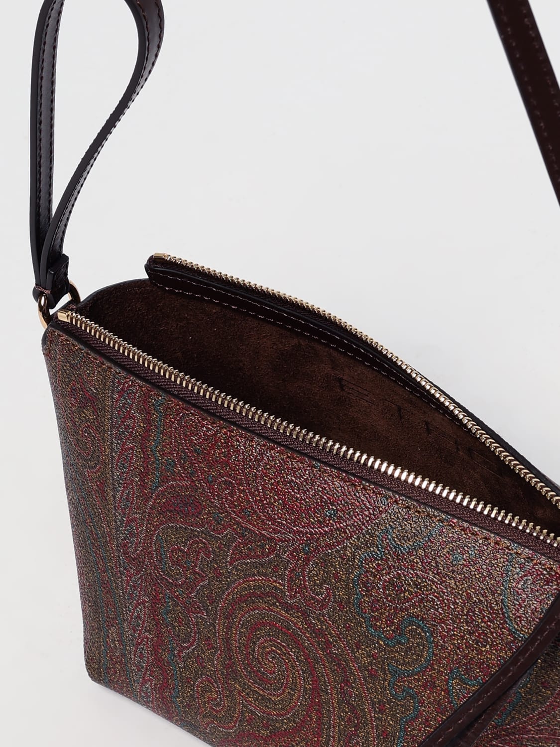 ETRO MINI BAG: Shoulder bag woman Etro, Brown - Img 5
