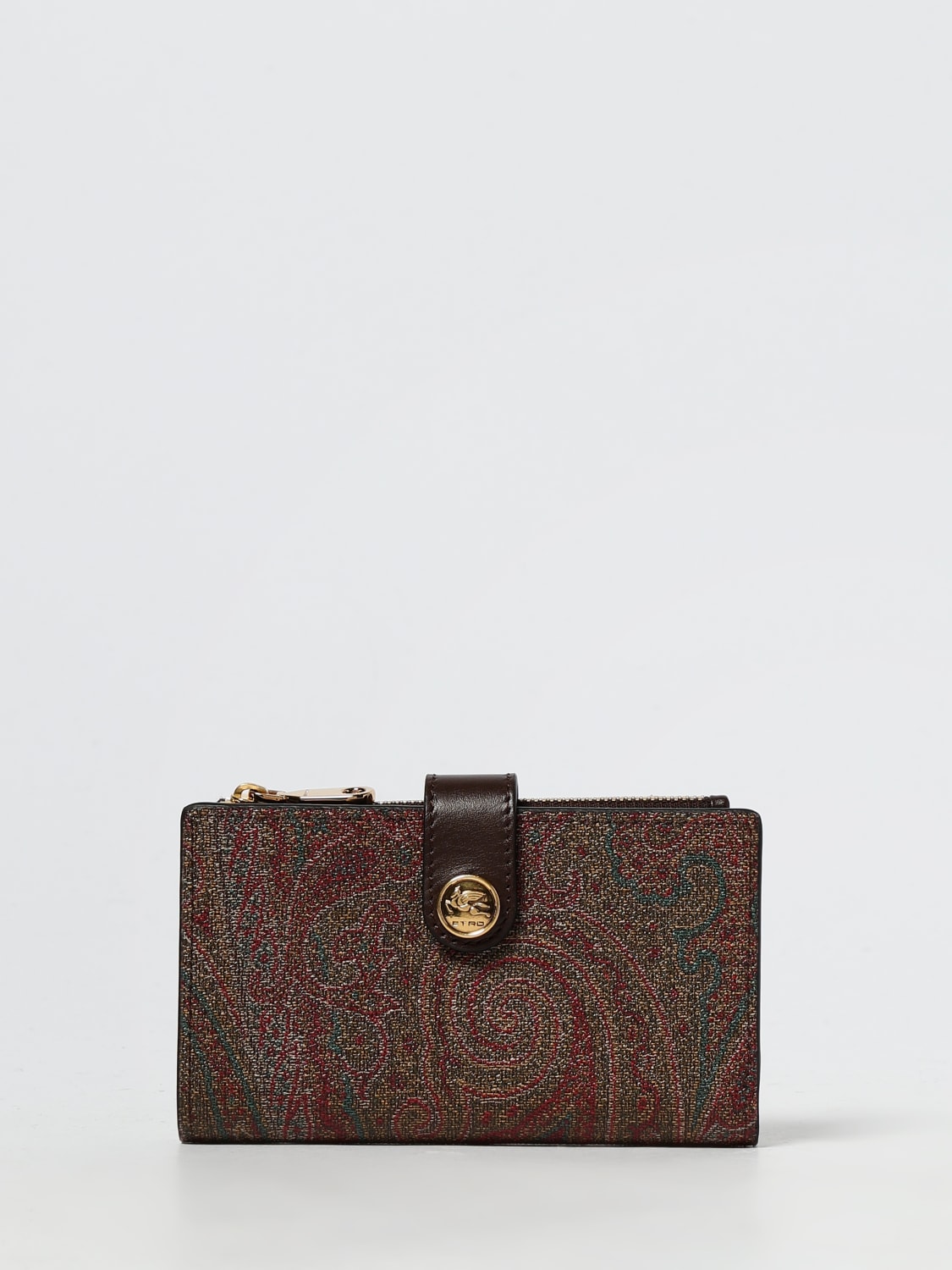 ETRO 钱包: 钱包 女士 Etro, 棕色 - Img 1