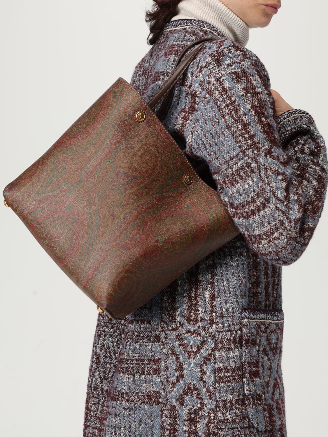 ETRO BOLSO DE HOMBRO: Bolso de hombro mujer Etro, Marrón - Img 2